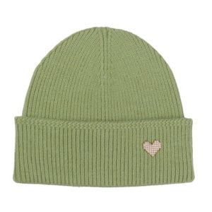 5004408 - Hat with Embellished Heart - Green - Zelly