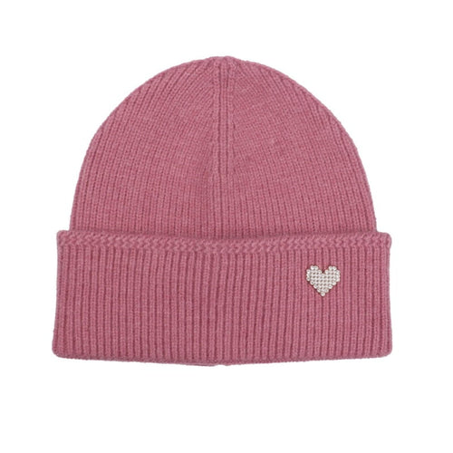 5004416 - Hat with Embellished Heart - Pink - Zelly