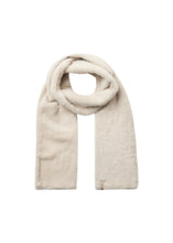 Load image into Gallery viewer, Cream Long Faux Fur Scarf - Soya Concept