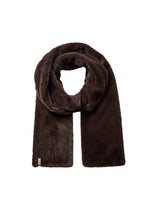 Load image into Gallery viewer, Chocolate Brown Long Faux Fur Scarf - Soya Concept