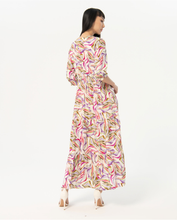 Load image into Gallery viewer, 721- 3/4 Sleeve Long Dress- Multi Colour- Surkana