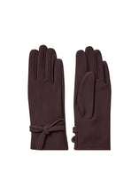 Load image into Gallery viewer, Brown Bow Detail Gloves - Soya Concept