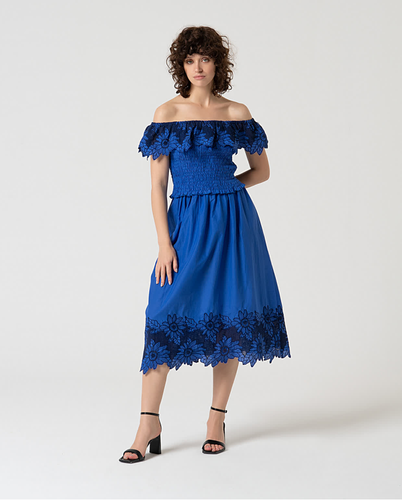 623 - Skirt with Embroidery Detail - Surkana
