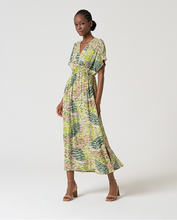 Load image into Gallery viewer, 721 - V-Neck Dress - Green - Surkana