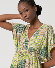 Load image into Gallery viewer, 721 - V-Neck Dress - Green - Surkana