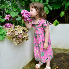 Load image into Gallery viewer, GD111- Pink Safari Button Dress - Powell Craft
