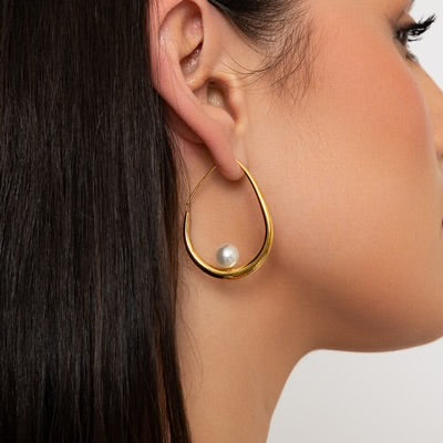 Chunky Gia Hoop Earing - Knight & Day Jewellery