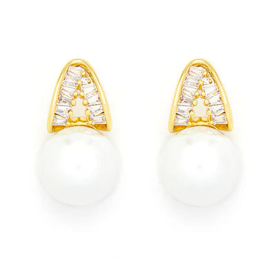 T214EML - Pearl Earrings - Knight & Day
