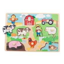 Load image into Gallery viewer, Farm Peg Puzzle - Jumini