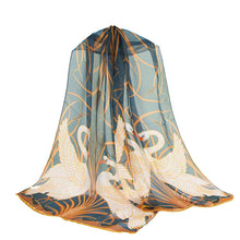 Load image into Gallery viewer, Swan 100% Silk Scarf- Signare