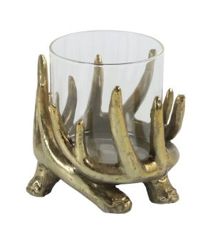 Gold XL Antler Candleholder