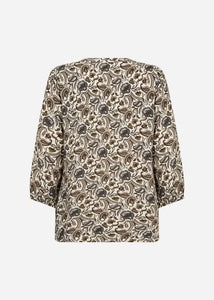 Blue Printed Blouse - Soya Concept