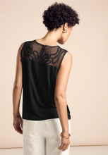 Load image into Gallery viewer, 321795 -  Black Crochet Top - Street One