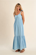 Load image into Gallery viewer, Light Blue Denim Woven Dress- Molly Bracken