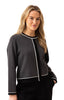 Grey Cardigan - Marble
