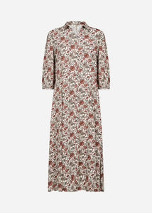 Red Printed Dress - Soya Concept