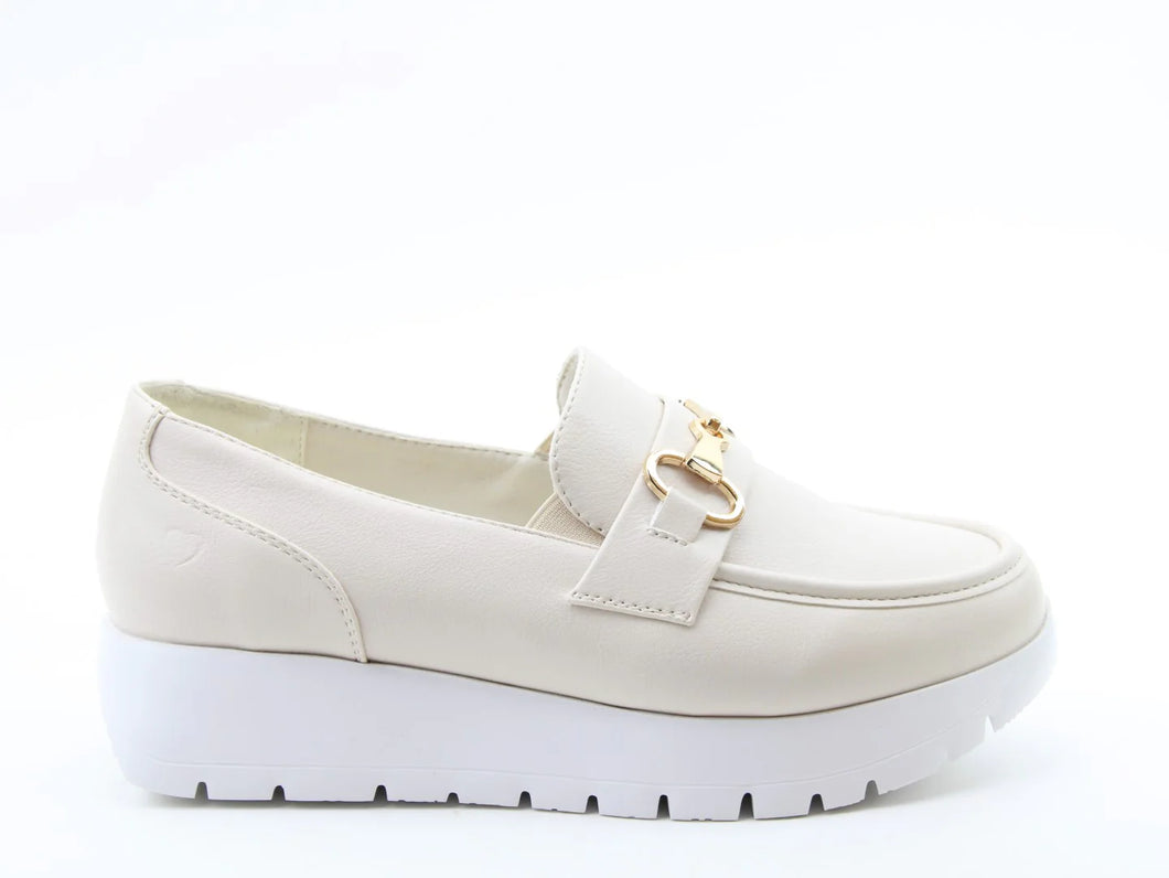 Dove Loafer Shoe - Beige - Heavenly Feet