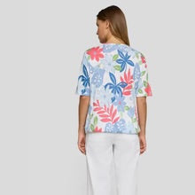 Load image into Gallery viewer, Multicolour T-shirt with bubble hem - Rabe