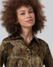 Load image into Gallery viewer, Animal Print Shirt - Khaki - Surkana