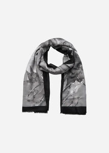 Black Combination Print Scarf - Soya Concept