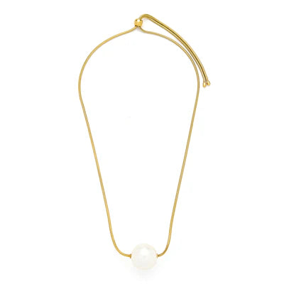T146NSF - Faux Pearl Necklace - Knight & Day