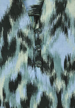 Load image into Gallery viewer, 344611- 3/4 Sleeve Brush Stroke Print Top- Strong Khaki- Cecil