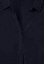 Load image into Gallery viewer, 344149- 3/4 Sleeve Blouse w/ collar - Navy