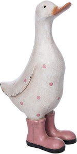 Small Pink Polka Dot Duck