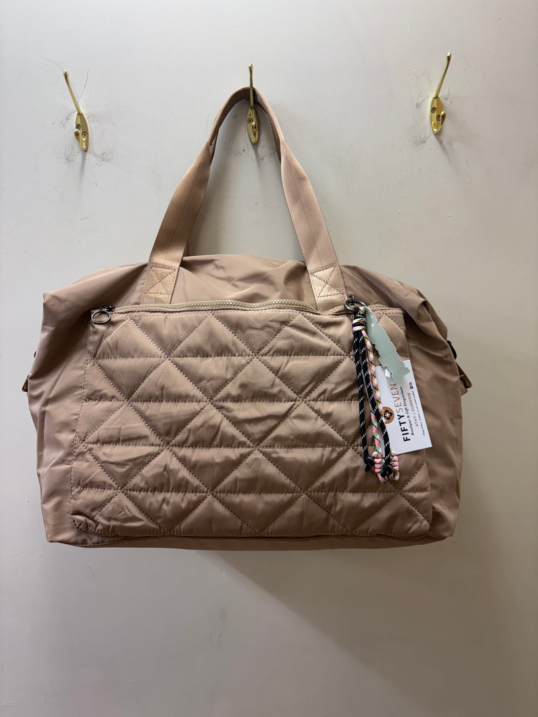 8806 - Large Gym Bag - Beige  - Long&Son
