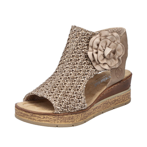 63791-60 - Woven High Wedge Sandal - Rieker