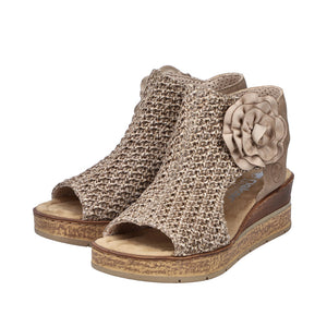 63791-60 - Woven High Wedge Sandal - Rieker