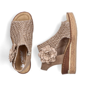 63791-60 - Woven High Wedge Sandal - Rieker