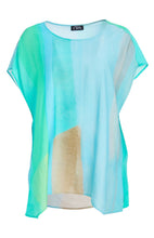 Load image into Gallery viewer, Blurred multi colour print square top - Ora