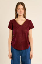 Load image into Gallery viewer, Knitted T-shirt Plum - Molly Bracken