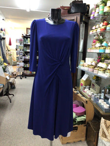 78700- Royal Blue Knot Detail Dress - Tia