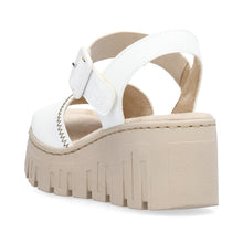 Load image into Gallery viewer, 68057- White Platform Wedge Sandal- Rieker