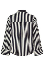 Load image into Gallery viewer, Navy Striped Blouse - Fransa