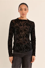 Load image into Gallery viewer, Black Semi-sheer Top  - Molly Bracken