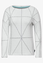 Load image into Gallery viewer, 322389- Grey &amp; White Featheryarn Jumper - Cecil