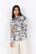 Load image into Gallery viewer, Carli (2) Navy Combination Shirt - Soya Concept