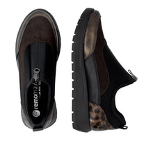 Load image into Gallery viewer, Bronze &amp; Leopard Front Zip Shoe - Remonte