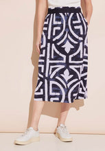 Load image into Gallery viewer, 361455- Navy Print Skirt - Street One