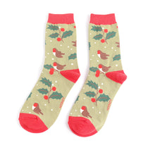 Load image into Gallery viewer, Miss Sparrow Christmas Socks
