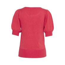 Load image into Gallery viewer, 5475- Short Sleeve Red Knot Top- Fransa