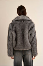 Load image into Gallery viewer, Grey Fur Coat - Molly Bracken