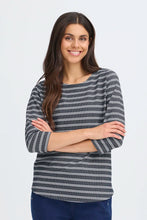 Load image into Gallery viewer, Navy Stripe T-shirt - Fransa