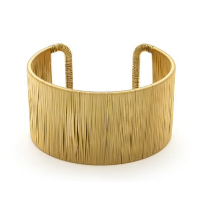 T145BSF - Gold Wire Bracelet- Knight & Day
