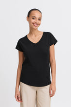 Load image into Gallery viewer, Black V-neck Top - b.young