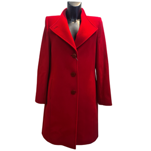 3/4 Length Coat - Red - Christina Felix