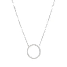 Load image into Gallery viewer, Silver Circle Necklace - Knight &amp; Day